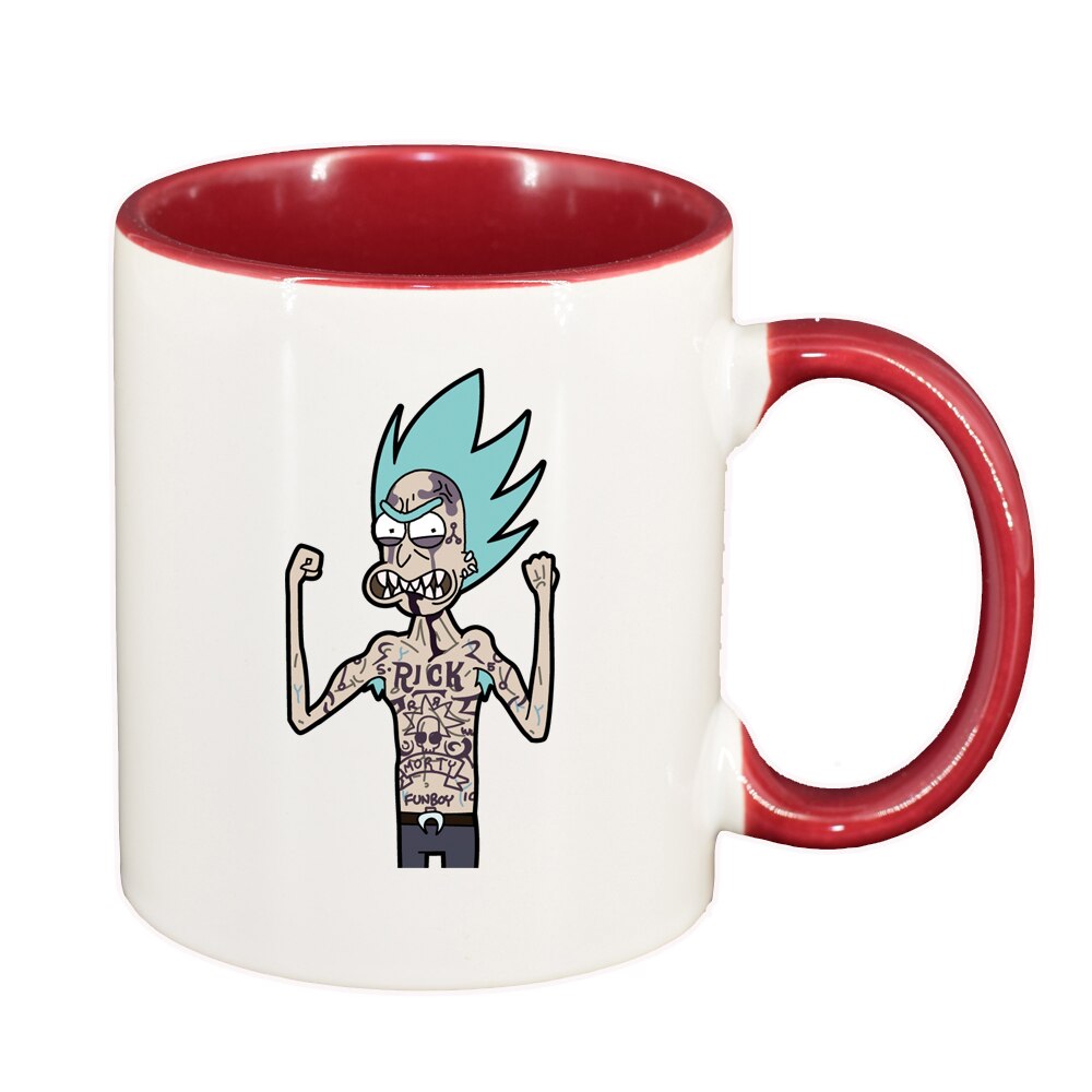 Cana Rick and Morty, interior rosu-inchis, 330ml, D1411