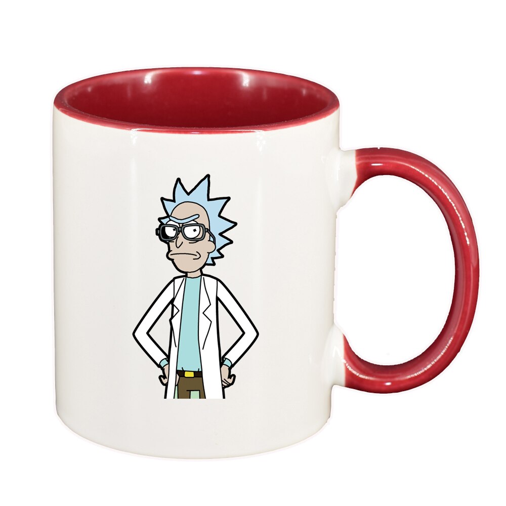 Cana Rick and Morty, interior rosu-inchis, 330ml, D1413