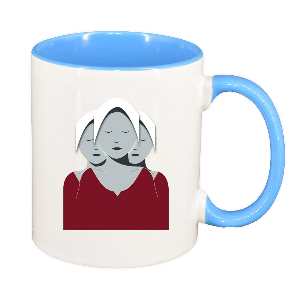 Cana The handmaid's Tale, interior albastru, 330ml, D1414