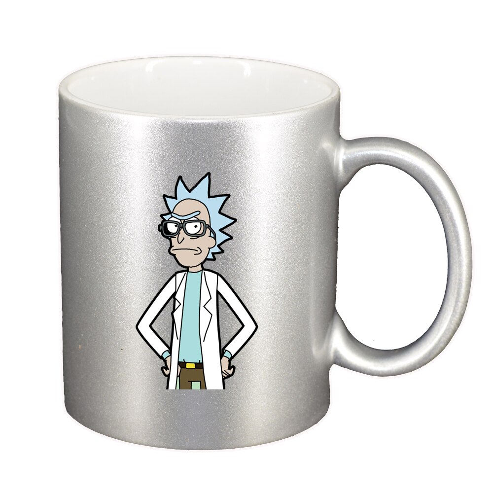 Cana Rick and Morty, argintiu sidefata, 330ml, D1413