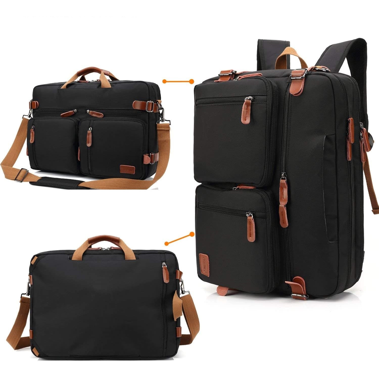 Geanta laptop CoolBELL, 17.3", Atasabil la bagaje, Negru