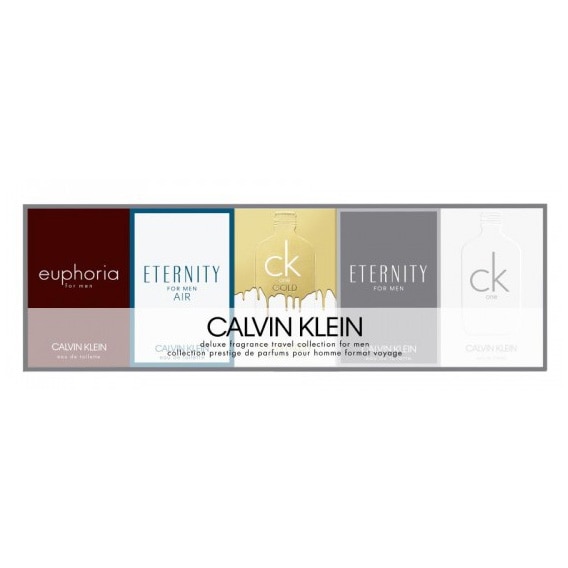 Set Calvin Klein, Miniatures Collection, Barbati: Apa de Toaleta CK One, 10 ml + Apa de Toaleta CK One Gold, 10 ml + Apa de Toaleta Eternity Men, 10 ml + Apa de Toaleta Eternity Air, 10 ml + Apa de Toaleta Euphoria Men, 10 ml