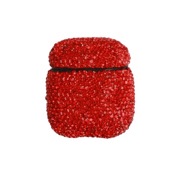 Husa protectoare pentru AirPods diamonds red Husa protectoare pentru AirPods diamonds red