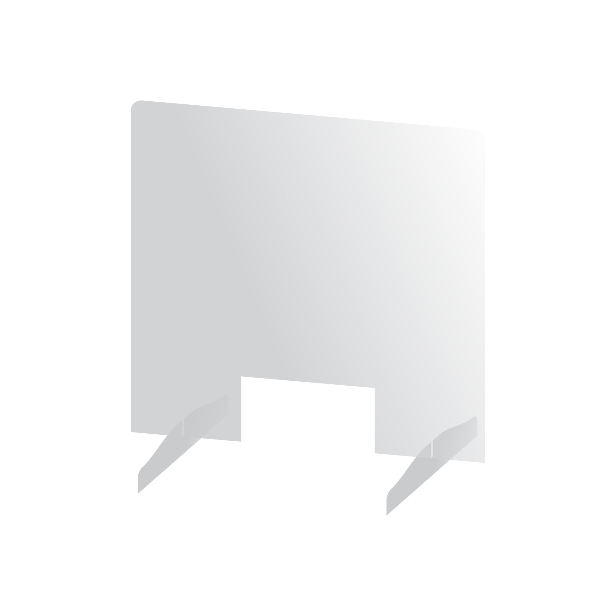 Panou protectie pentru masa de manichiura sau alte activitati comerciale, 60 x 48 cm