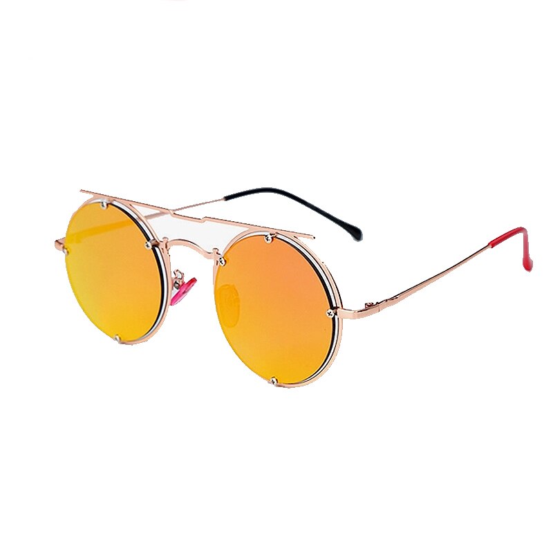 Ochelari de soare Mbrands , retro , portocaliu cu auriu