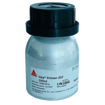 Solutie, Sika, Primer-207, 100 ml, negru, pentru uz profesional Solutie, Sika, Primer-207, 100 ml, negru, pentru uz profesional