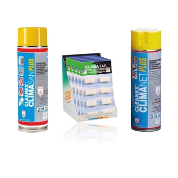 Pachet pentru curatare si igienizare aer conditionat Cleanex Climasan Plus si Climanet Plus, pastile igenizante Facot CLIMATAB blister 8 pastile Pachet pentru curatare si igienizare aer conditionat Cleanex Climasan Plus si Climanet Plus, pastile igenizante Facot CLIMATAB blister 8 pastile