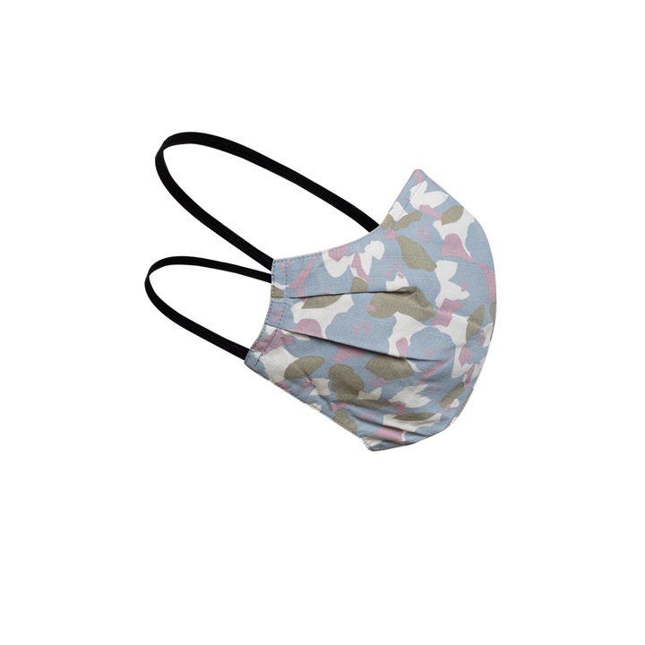 Детска предпазна маска Adelly за многократна употреба, трислойна, камуфлажен принт,XS