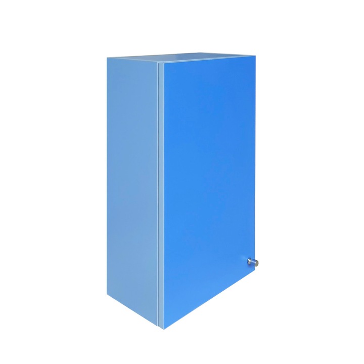 Dulapior BERRY, suspendat cu 1 usa, pal albastru, 40 x 22 x 70 cm