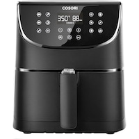 Friteuza cu aer cald Cosori Premium, AirFryer, 3.5 L, 1500 W, 11 Functii, termostat reglabil 77-205°C, 220V-240V, Panou comanda Touch screen, Gatire fara ulei, Negru
