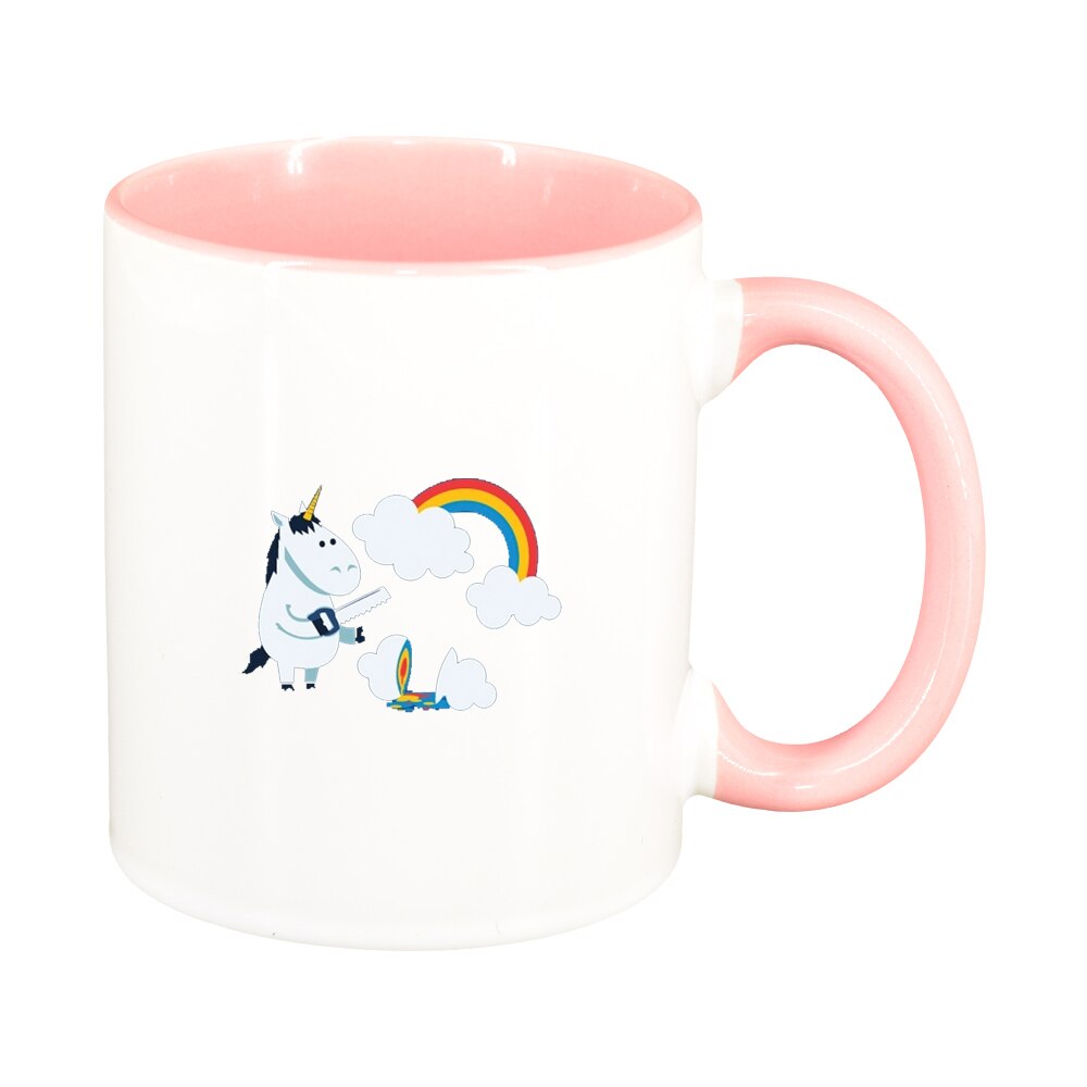 Cana Unicorn - Rainbow, interior roz, 330ml, D1432