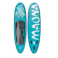 Set placa gonflabila Stand Up Paddle Board Maona, ECD Germany, 308 x 76 x 10 cm, turcoaz, pana la 120 kg