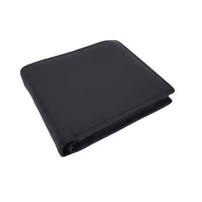 Portofel barbati, IVN, Negru, 100% Piele naturala 12x2.5x10 cm