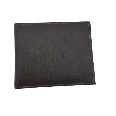 Portofel barbati, IVN, Gri, 100% Piele naturala 12.5x1x10 cm