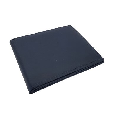 Portofel barbati, IVN, Albastru, 100% Piele naturala 11.5x1x9.5 cm