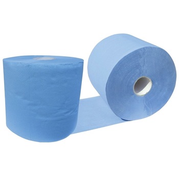 Rola portionata hartie fara scame, pentru curatenie casa si birou, service-uri, spalatorii, industrie, Herzkraft, Set 2 bucati, 360 metri, albastru Rola portionata hartie fara scame, pentru curatenie casa si birou, service-uri, spalatorii, industrie, Herzkraft, Set 2 bucati, 360 metri, albastru