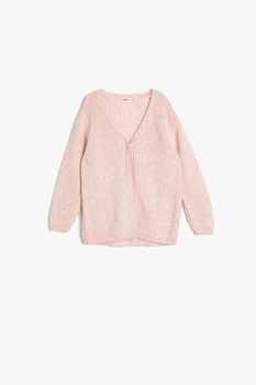 KOTON, Cardigan lejer cu maneci cazute, Piersica, 134-140 CM KOTON, Cardigan lejer cu maneci cazute, Piersica, 134-140 CM