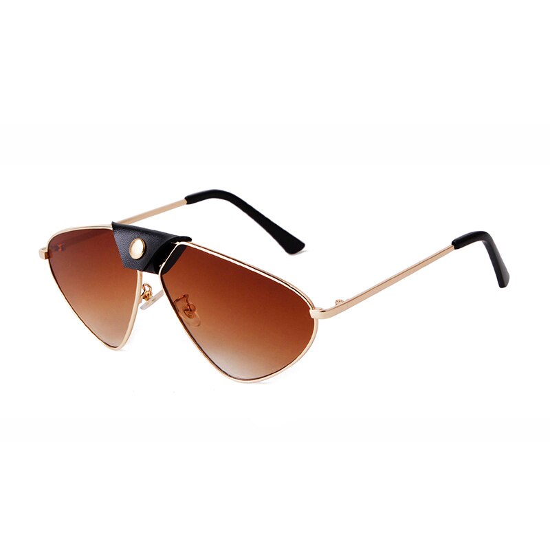 Ochelari de soare Mbrands, aviator , auriu cu maro