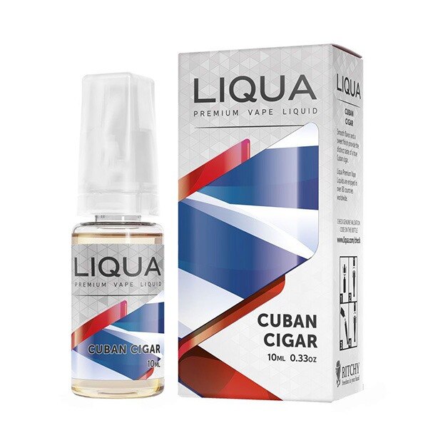 Lichid Tigara Electronica Liqua Elements - Cuban Cigar ,10ml ,0mg/ml