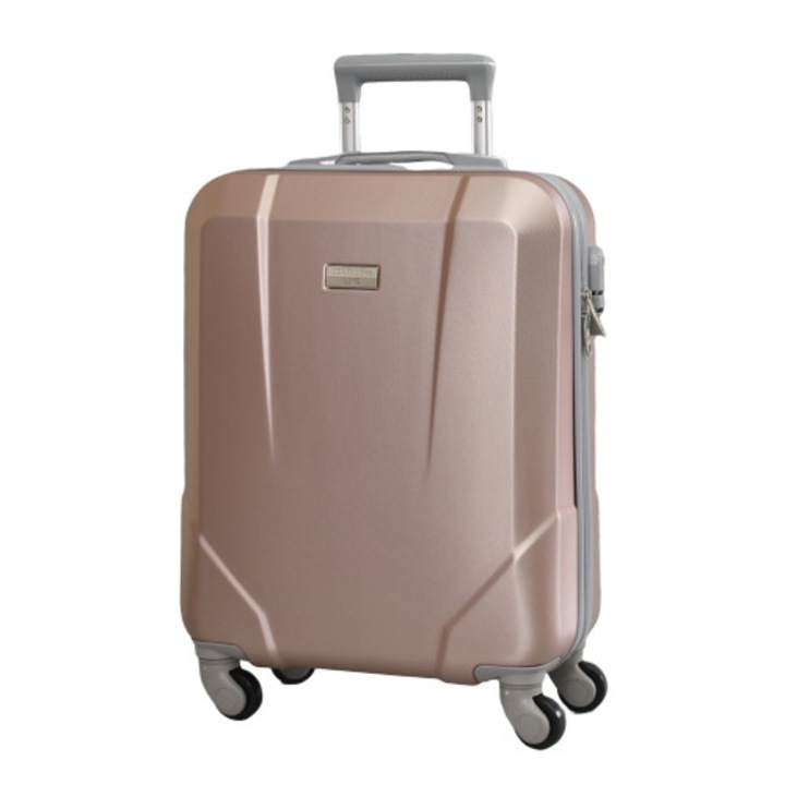 Куфар за ръчен багаж Perfect line ABS 8067, 54/38/20 см, Розов