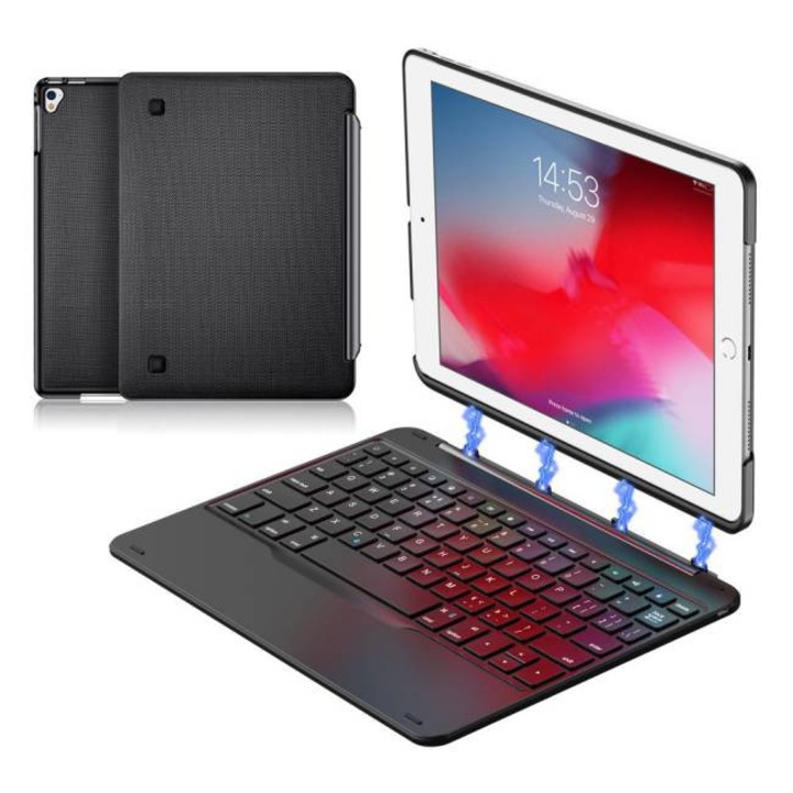 Dux Ducis mágneses vezeték nélküli Bluetooth billentyűzet iPad 9.7 '' 2017 / iPad 9.7 '' 2018 / iPad Air 1 fekete telefontok