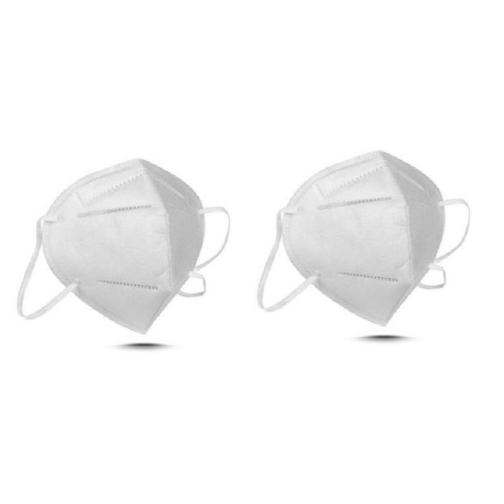 KN95 egészségügyi maszk , Fehér, többször használható 2db/csomag