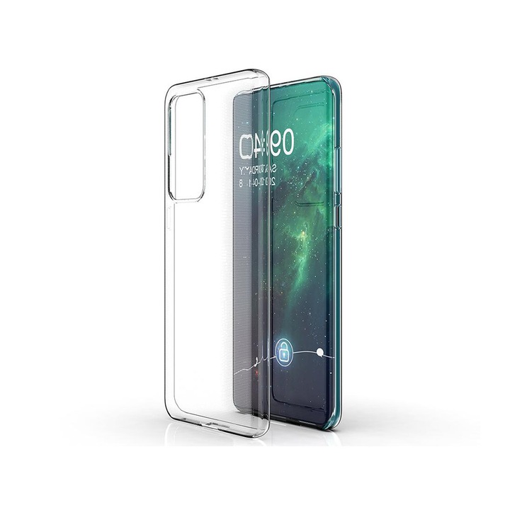 Szilikon tok, Huawei P40 Pro-hoz, átlátszó