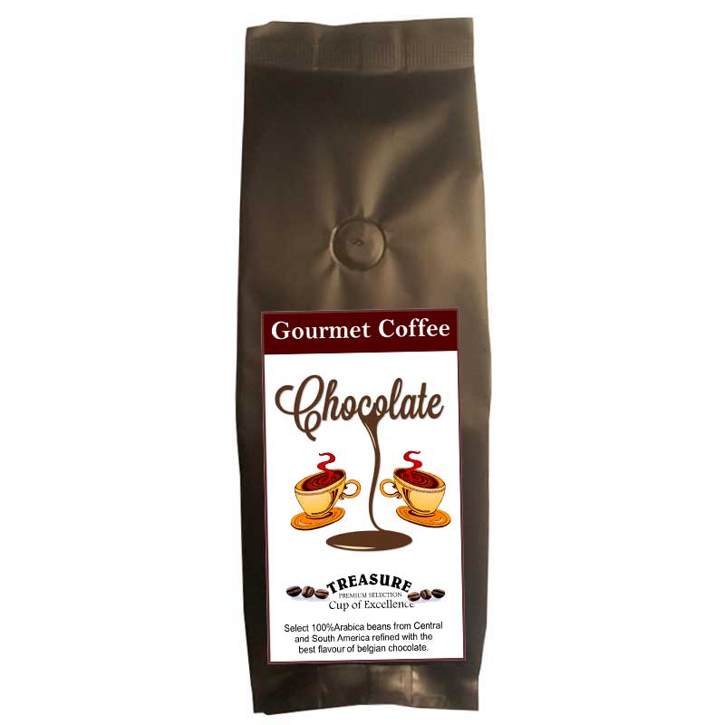 Cafea cu aroma de Ciocolata,macinata 400gr,Treasure