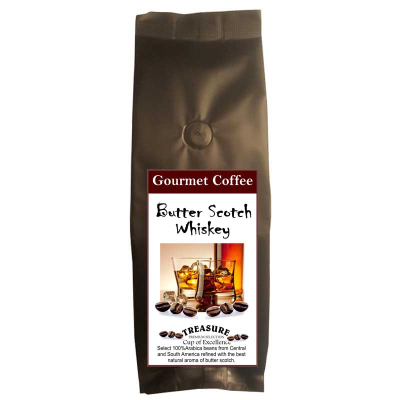Cafea cu aroma de Whisky,macinata 400gr,Treasure