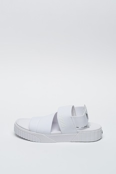 Puma, Sandale din material textil Cali, Alb, 4.5 Puma, Sandale din material textil Cali, Alb, 4.5