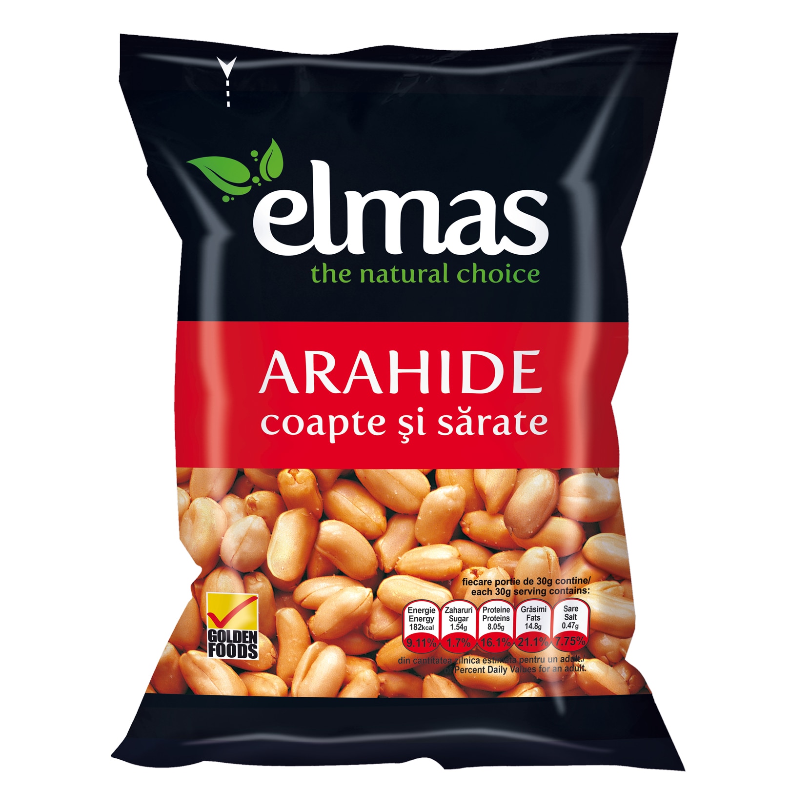 Arahide decojite si coapte cu sare Elmas 300g