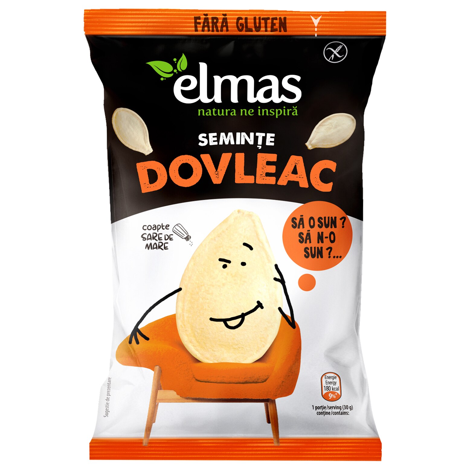 Seminte dovleac coapte cu sare Elmas 80g