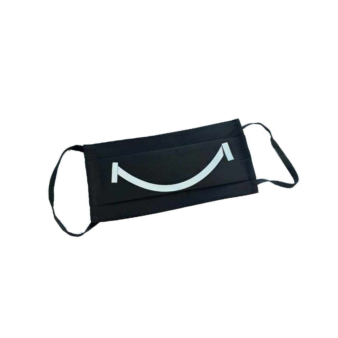 Set 3 x Masca protectie din bumbac 2 straturi Smiley