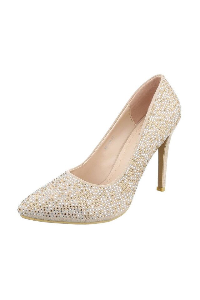 Pantofi Small Swan P058 culoare bej marime 37