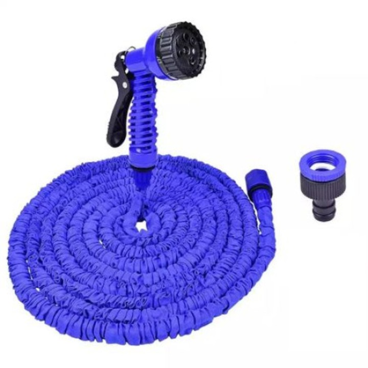 Разтегателен градински маркуч Automat, С пистолет за поливане и седем функции, 15м