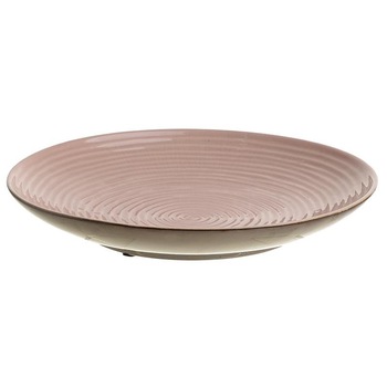 Platou decorativ din ceramica crem - auriu 34 x 5 cm Platou decorativ din ceramica crem - auriu 34 x 5 cm