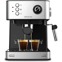 espressor profesional cecotec power espresso professionale 850 w 20 bar 15 l indicator luminos tehnologie forcearoma manometru pressurepro iesire dubla negruinox imagen 11_0_
0