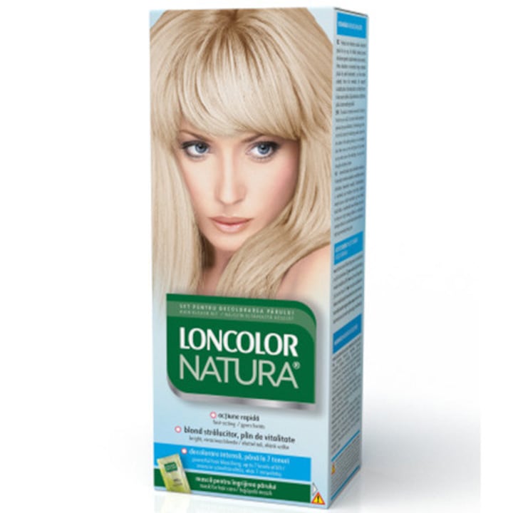 Vopsea permanenta pentru par, cu amoniac, LONCOLOR NATURA Set pentru decolorarea parului