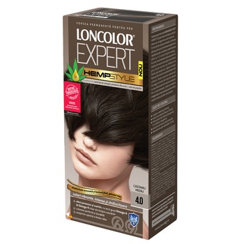 Vopsea de par permanenta Loncolor Expert Hempstyle 4.0 Castaniu Mediu, 100 ml Vopsea de par permanenta Loncolor Expert Hempstyle 4.0 Castaniu Mediu, 100 ml