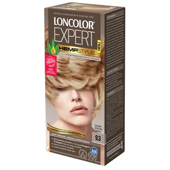 Vopsea de par permanenta Loncolor Expert Hempstyle 9.3 Blond Deschis Auriu, 100 ml Vopsea de par permanenta Loncolor Expert Hempstyle 9.3 Blond Deschis Auriu, 100 ml