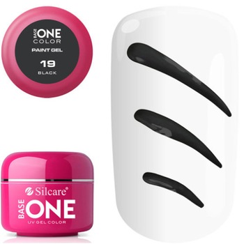 Gel UV Color Paint, BASE ONE, Black 19, 5g Gel UV Color Paint, BASE ONE, Black 19, 5g