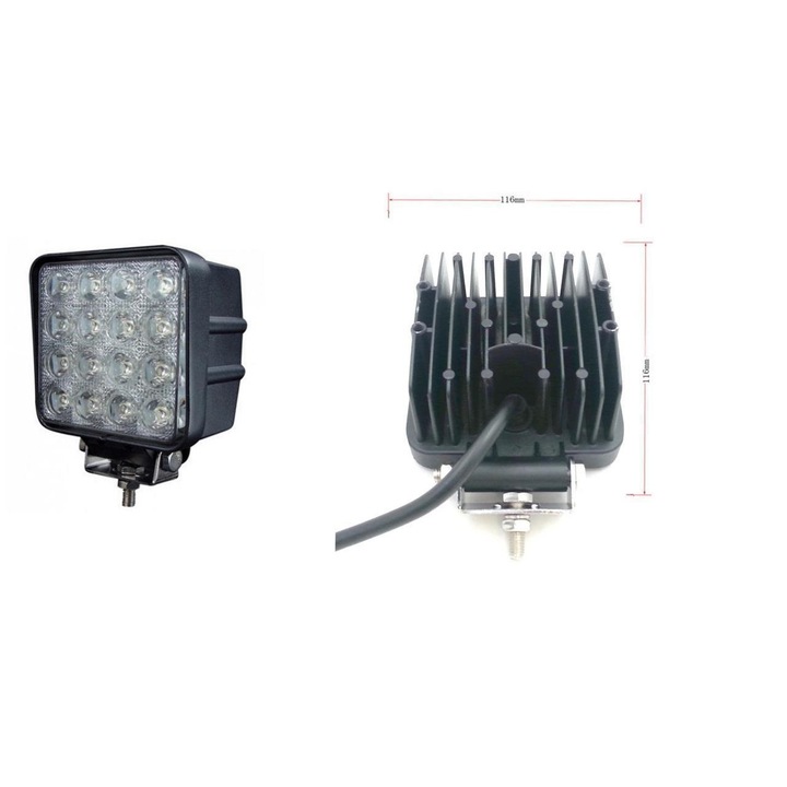 16 LED Халогени Светлини Работни Лампи Flexzon 10-30V за Ролбар АТВ, Джип