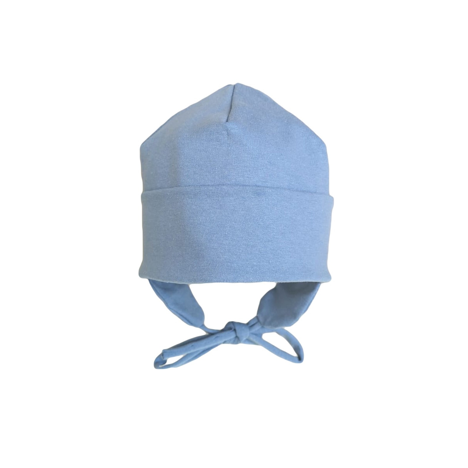 Paturica de vara Mic Pitic PA7 din panza si tricot bumbac pentru bebelusi, 1-3 luni, Denim