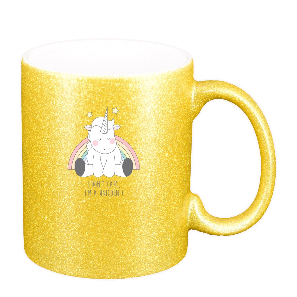 Cana I Don't Care - Unicorn, auriu sidefata glitter, 330ml, D1430