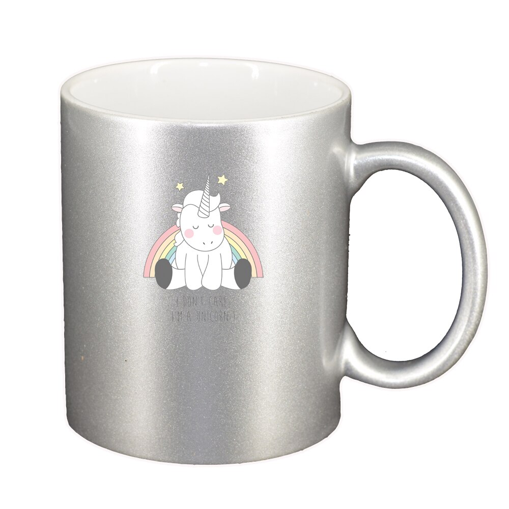 Cana I Don't Care - Unicorn, argintiu sidefata, 330ml, D1430