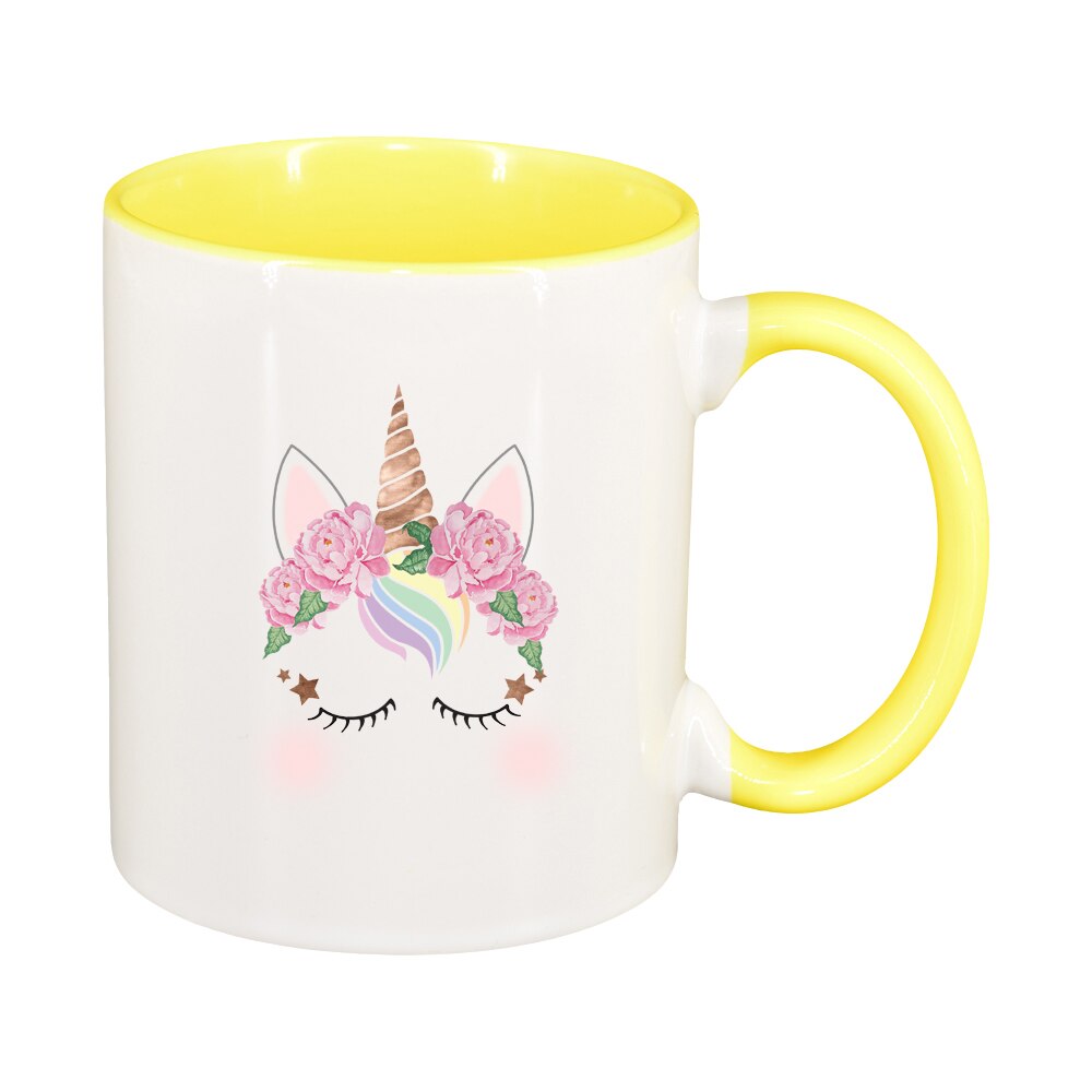 Cana Unicorn, interior galben, 330ml, D1431