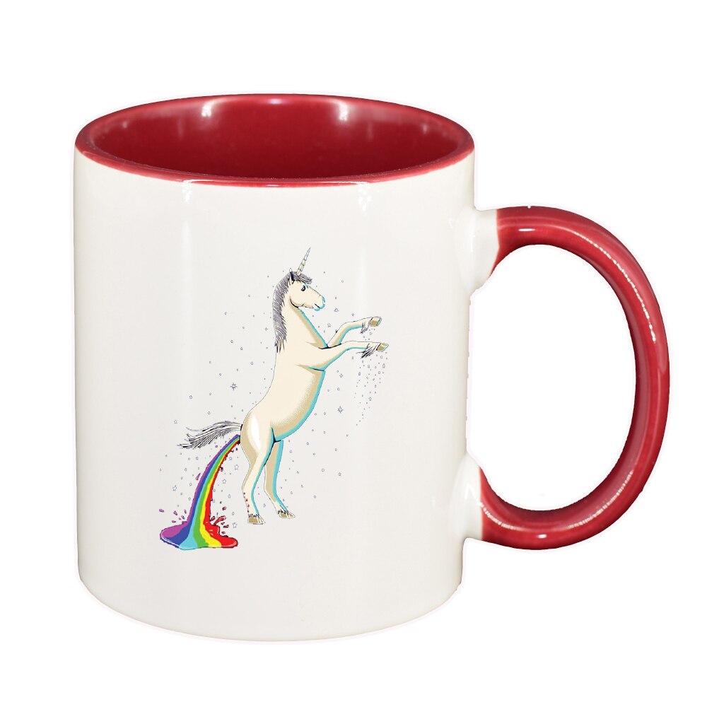 Cana Unicorn - Rainbow, interior rosu-inchis, 330ml, D1434