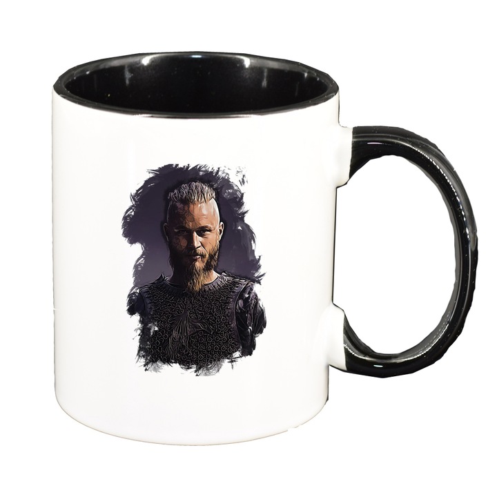 BestCase D1437 Vikings bögre, fekete belső, 330 ml