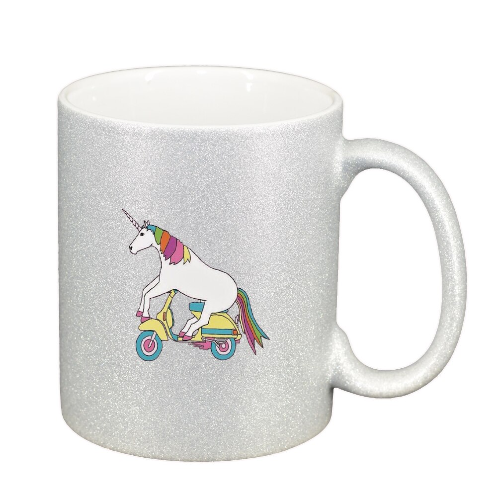 Cana Unicorn - Vespa, argintiu sidefata glitter, 330ml, D1433