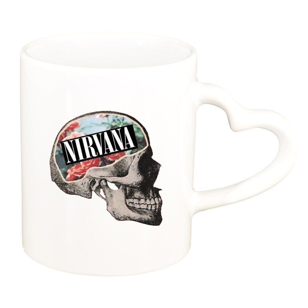 Cana Nirvana, alb, maner inima, 330ml, D1441